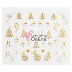 Stickere 3D cu Sarbatori de Iarna, Cod YJ059 Gold-Silver